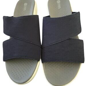 BZees Navy Blue Carefee Sporty Slide - Worn Once - Size 7